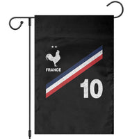 France Football Coq Garden Flag French Flag Stripes Number 10 Athletic Soccer National Pride