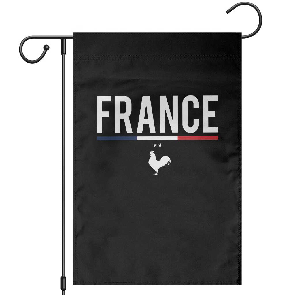 France Gallic Rooster Sports Throwback Design Vintage French Flag Garden Flag