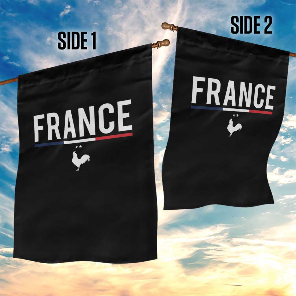 France Gallic Rooster Sports Throwback Design Vintage French Flag Garden Flag