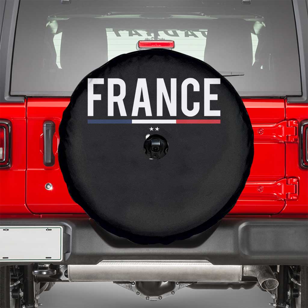 France Gallic Rooster Sports Throwback Design Vintage French Flag Spare Tire Cover