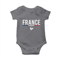 France Gallic Rooster Sports Throwback Design Vintage French Flag Baby Onesie