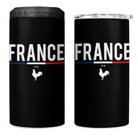 France Gallic Rooster Sports Throwback Design Vintage French Flag 4 in 1 Can Cooler Tumbler