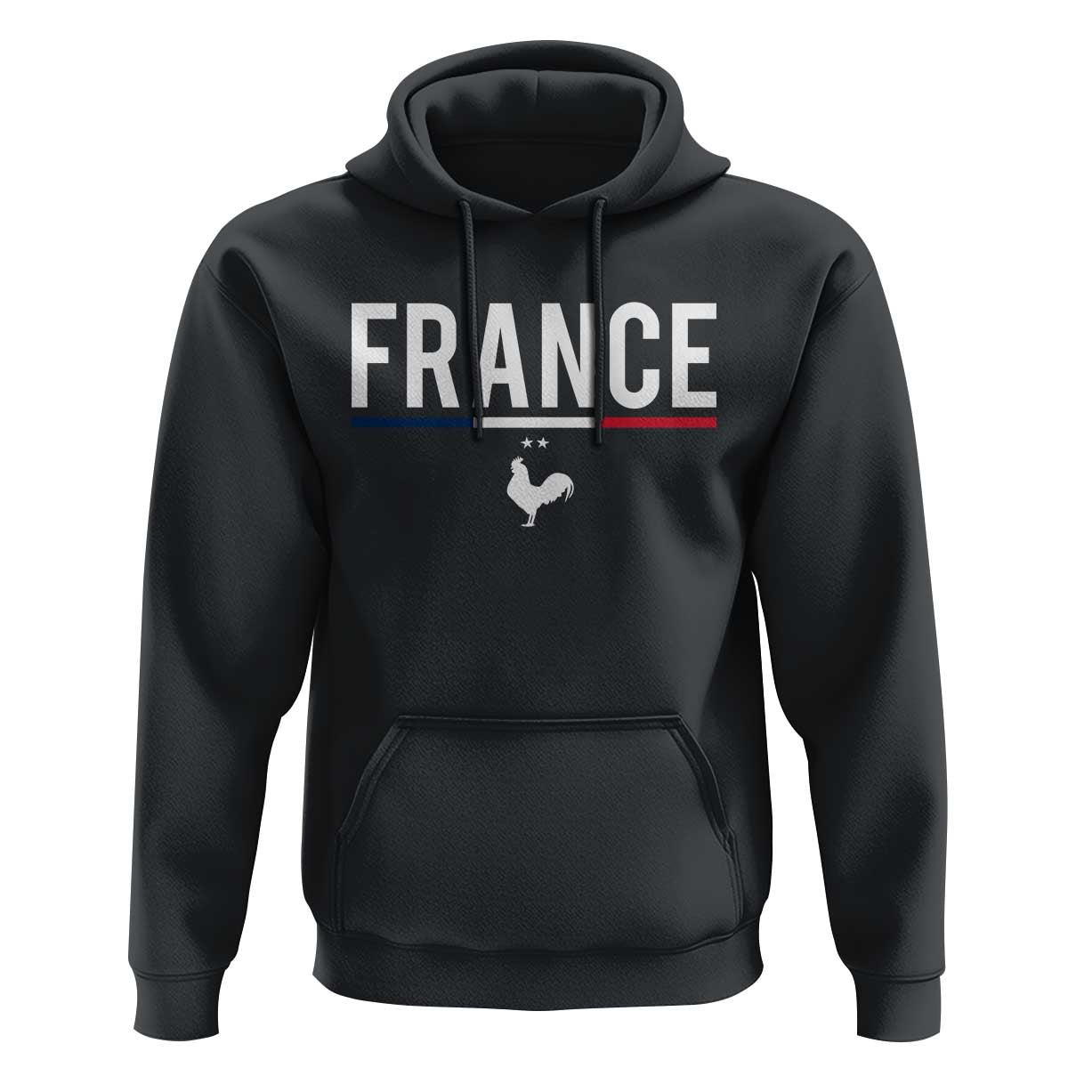France Gallic Rooster Sports Throwback Design Vintage French Flag Hoodie
