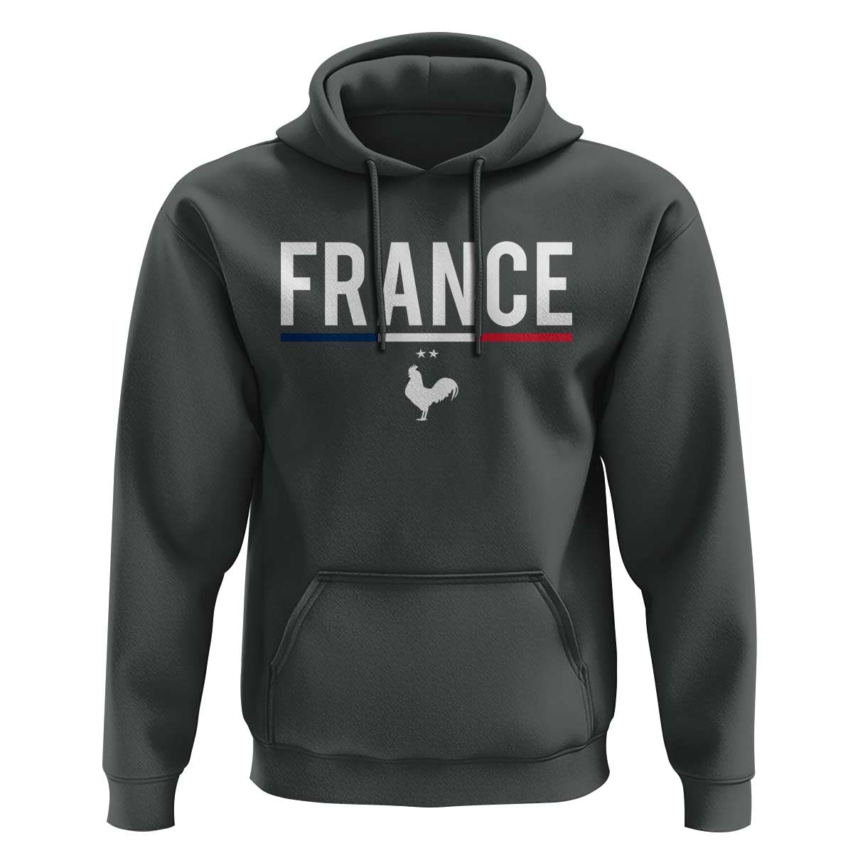 France Gallic Rooster Sports Throwback Design Vintage French Flag Hoodie