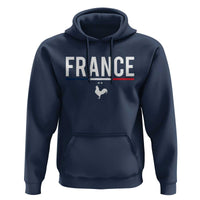 France Gallic Rooster Sports Throwback Design Vintage French Flag Hoodie