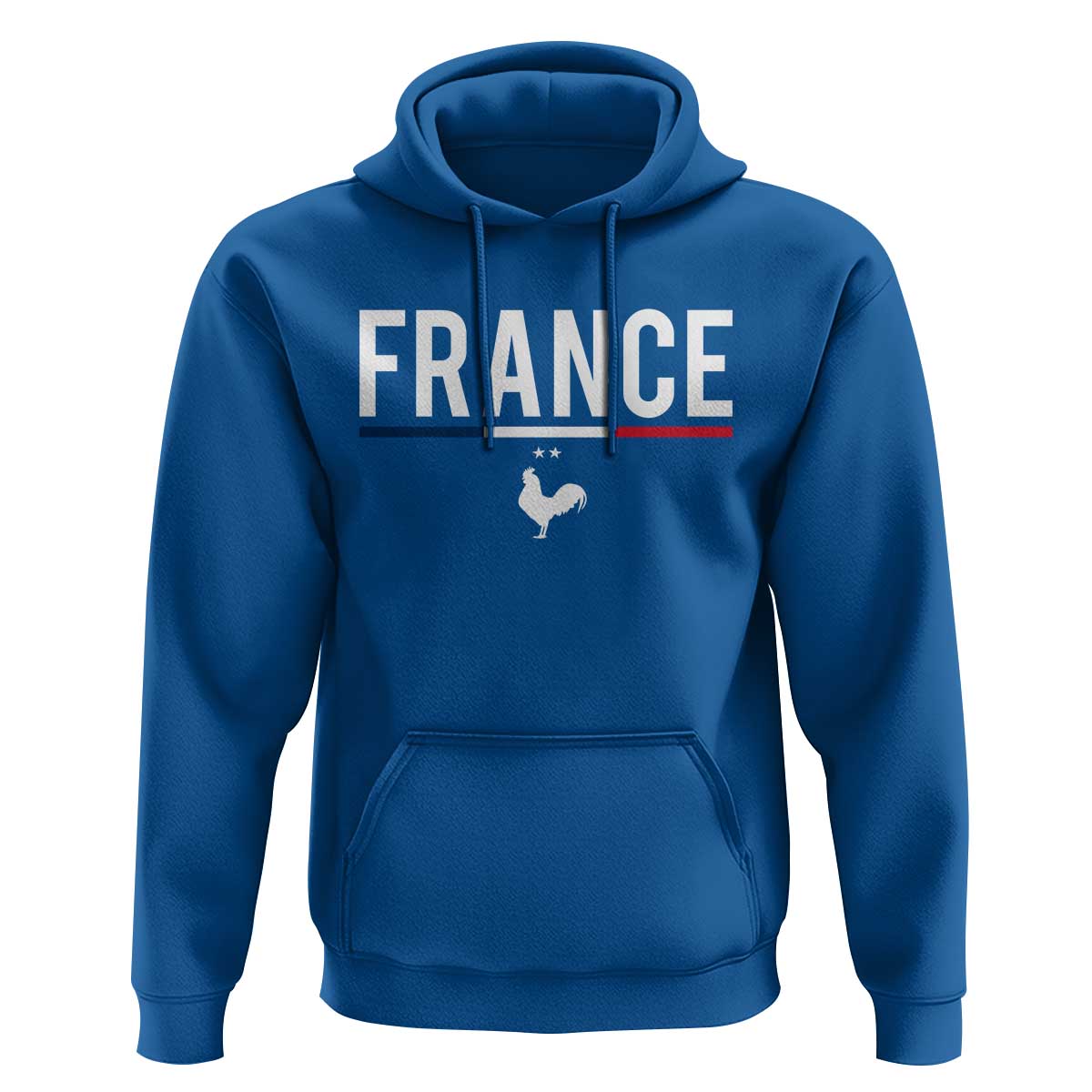 France Gallic Rooster Sports Throwback Design Vintage French Flag Hoodie