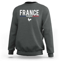France Gallic Rooster Sports Throwback Design Vintage French Flag Sweatshirt