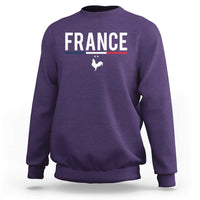 France Gallic Rooster Sports Throwback Design Vintage French Flag Sweatshirt