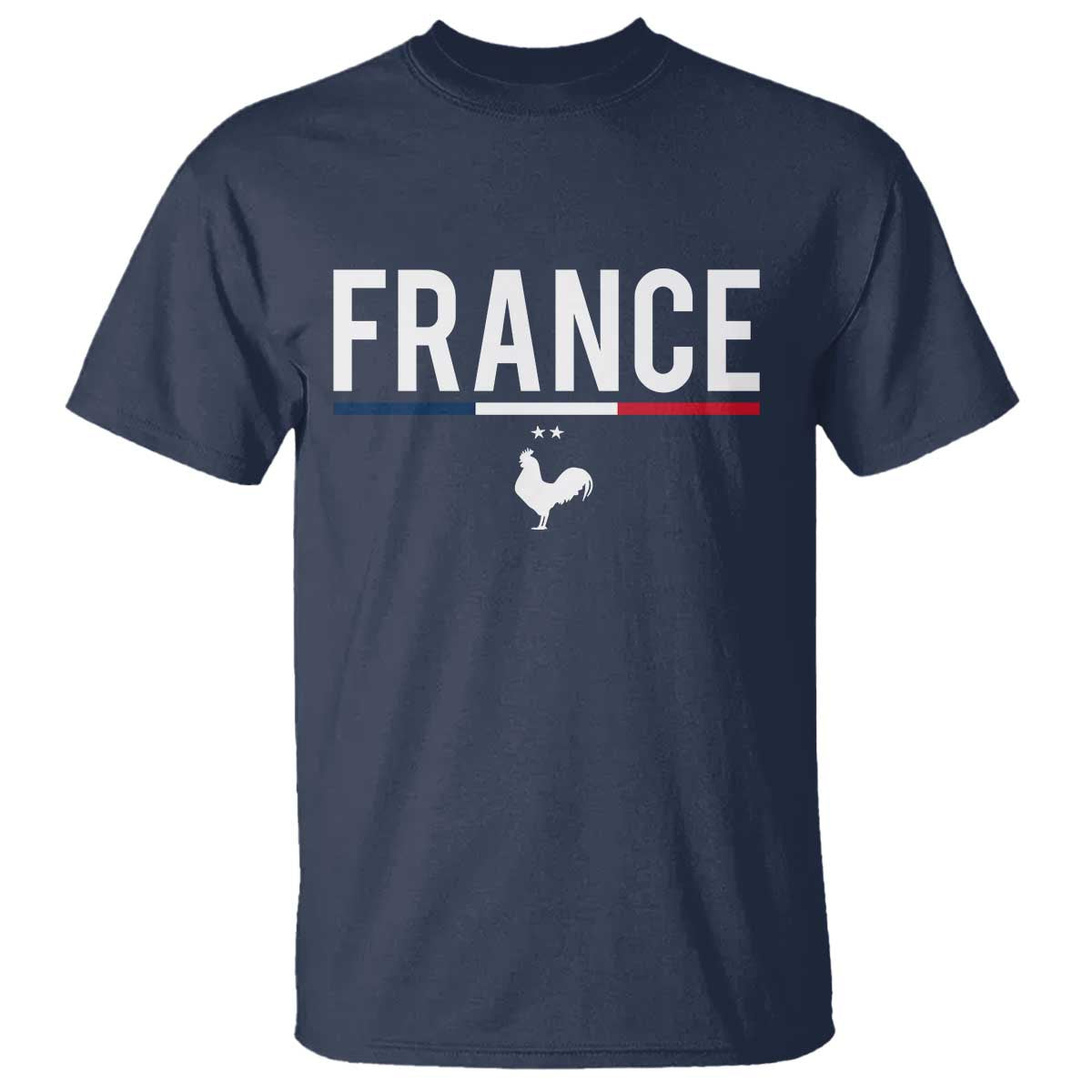 France Gallic Rooster Sports Throwback Design Vintage French Flag T Shirt