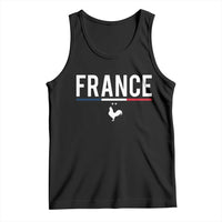 France Gallic Rooster Sports Throwback Design Vintage French Flag Tank Top