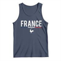 France Gallic Rooster Sports Throwback Design Vintage French Flag Tank Top