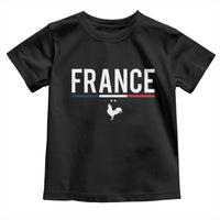France Gallic Rooster Sports Throwback Design Vintage French Flag Toddler T Shirt