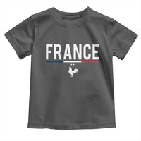 France Gallic Rooster Sports Throwback Design Vintage French Flag Toddler T Shirt
