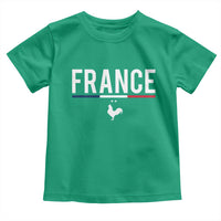 France Gallic Rooster Sports Throwback Design Vintage French Flag Toddler T Shirt