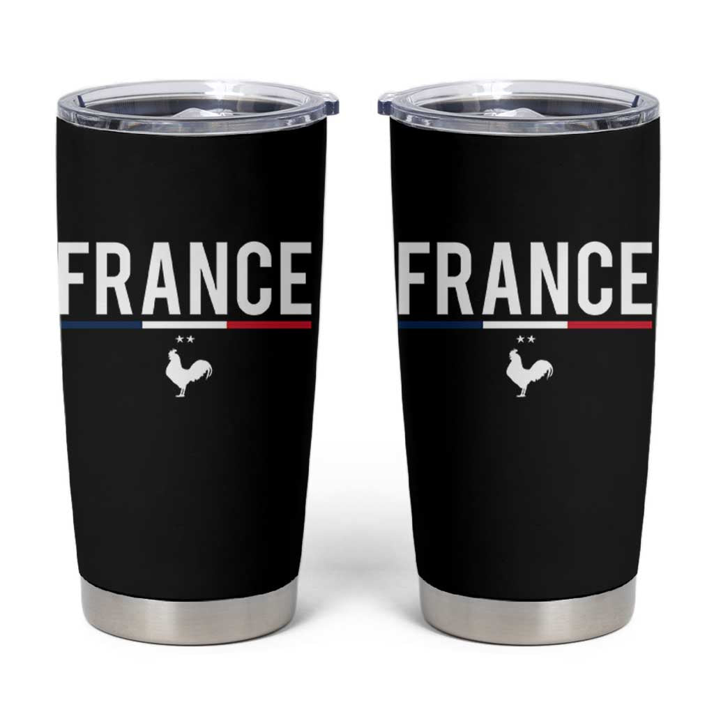 France Gallic Rooster Sports Throwback Design Vintage French Flag Tumbler Cup