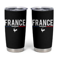 France Gallic Rooster Sports Throwback Design Vintage French Flag Tumbler Cup