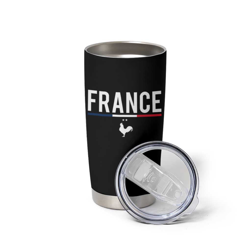 France Gallic Rooster Sports Throwback Design Vintage French Flag Tumbler Cup