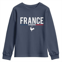 France Gallic Rooster Sports Throwback Design Vintage French Flag Youth Sweatshirt