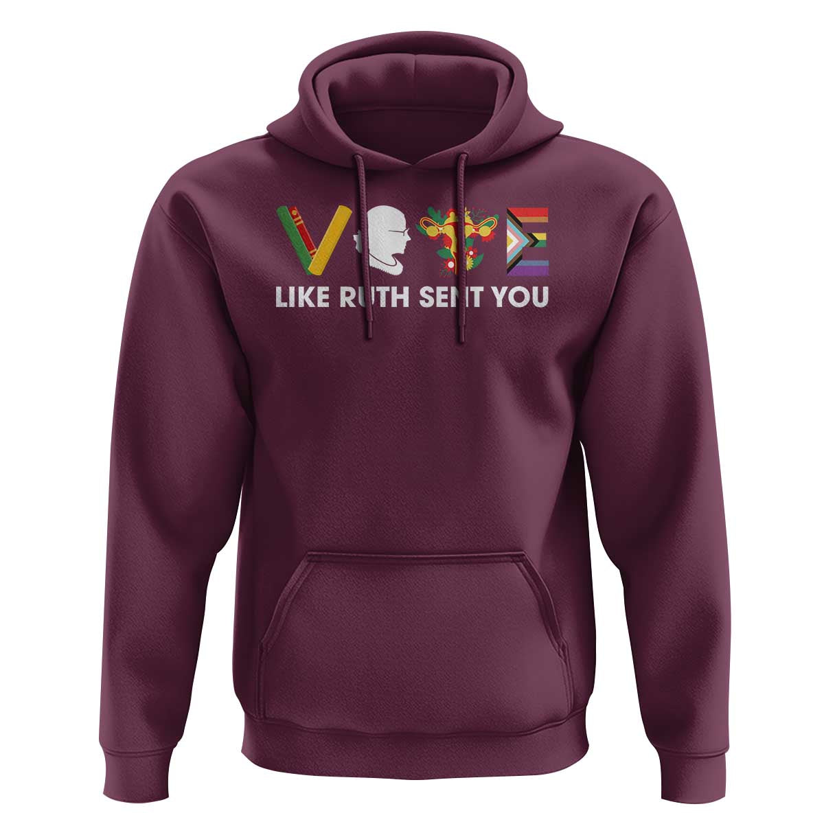 Vote Like Ruth Sent You Hoodie RBG Feminist Women's Rights - Wonder Print Shop