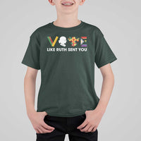 Vote Like Ruth Sent You T Shirt For Kid RBG Feminist Women's Rights - Wonder Print Shop