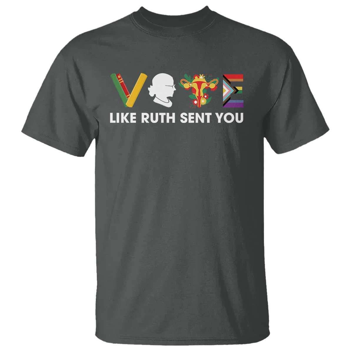 Vote Like Ruth Sent You T Shirt RBG Feminist Women's Rights - Wonder Print Shop