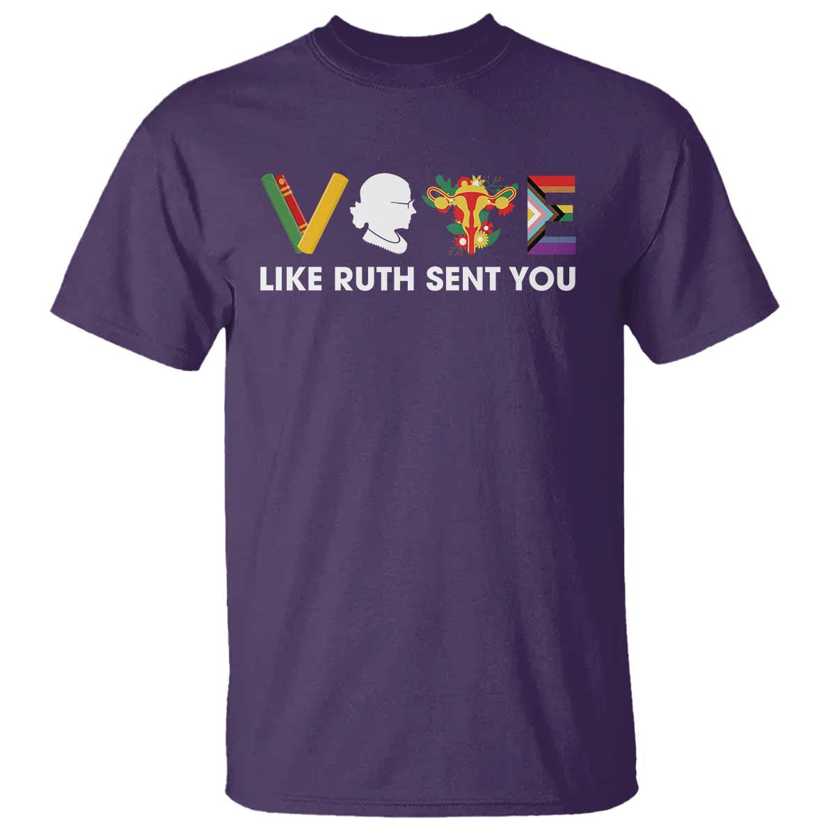 Vote Like Ruth Sent You T Shirt RBG Feminist Women's Rights - Wonder Print Shop