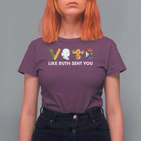 Vote Like Ruth Sent You T Shirt For Women RBG Feminist Women's Rights - Wonder Print Shop