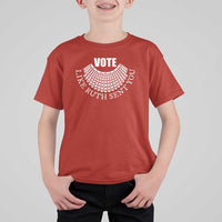 Vote Like Ruth Sent You T Shirt For Kid RBG Feminist Women's Rights - Wonder Print Shop