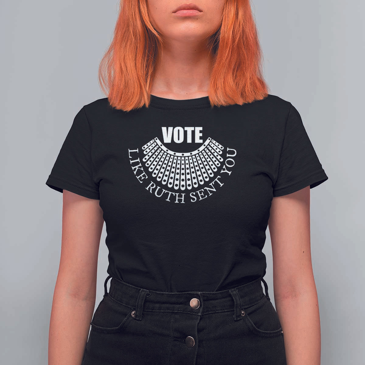 Vote Like Ruth Sent You T Shirt For Women RBG Feminist Women's Rights - Wonder Print Shop