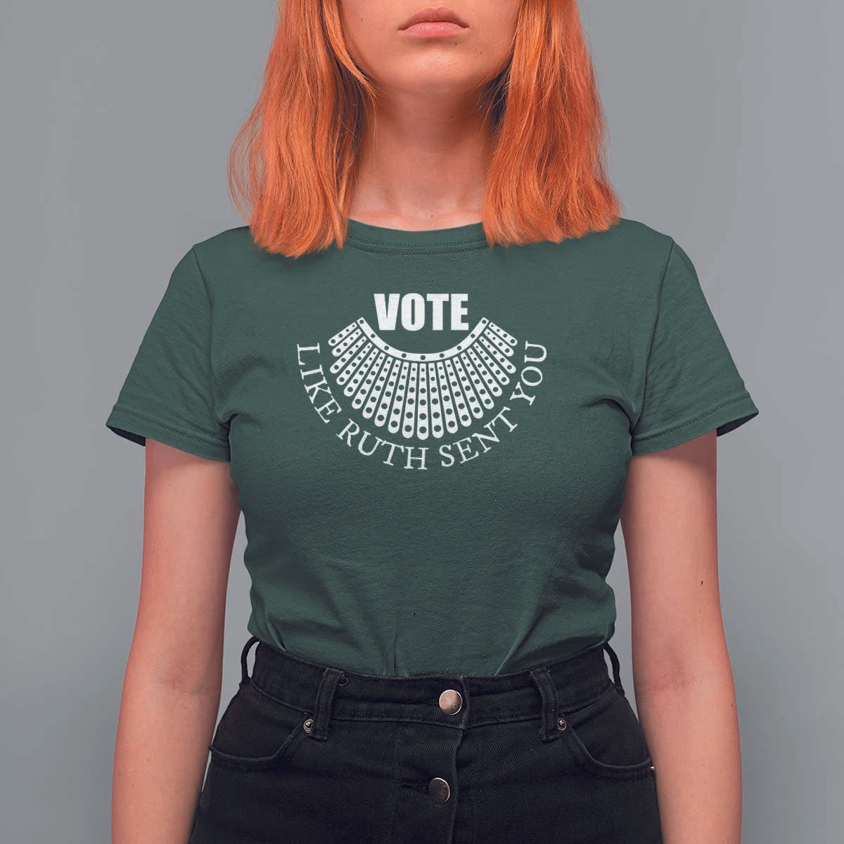 Vote Like Ruth Sent You T Shirt For Women RBG Feminist Women's Rights - Wonder Print Shop