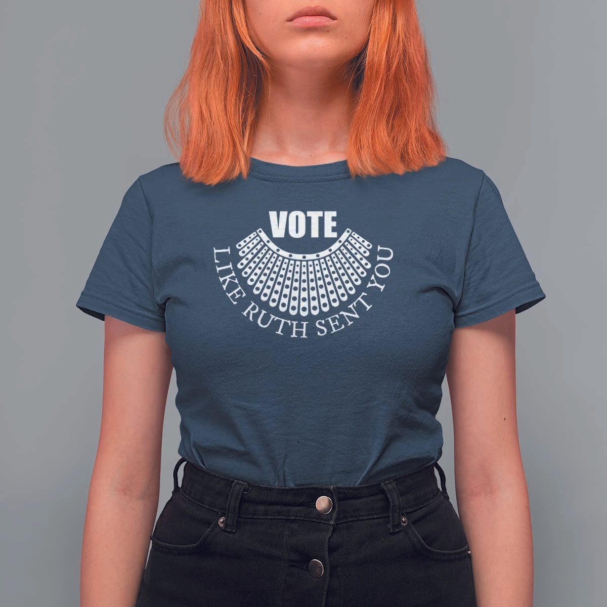 Vote Like Ruth Sent You T Shirt For Women RBG Feminist Women's Rights - Wonder Print Shop