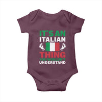 Its An Italian Thing You Wouldnt Understand Baby Onesie Che Vuoi Italian Flag - Wonder Print Shop