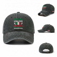Its An Italian Thing You Wouldnt Understand Washed Cotton Baseball Cap Che Vuoi Italian Flag