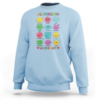 All Feelings Are Okay Sweatshirt School Teacher Psychologist Counselor Planets Back To School - Wonder Print Shop