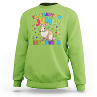 I'm Ready To Jump Into Pre-K Sweatshirt Back To School Rabbit Heart - Wonder Print Shop