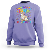 I'm Ready To Jump Into Pre-K Sweatshirt Back To School Rabbit Heart - Wonder Print Shop