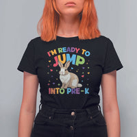 I'm Ready To Jump Into Pre-K T Shirt For Women Back To School Rabbit Heart - Wonder Print Shop