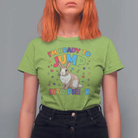 I'm Ready To Jump Into Pre-K T Shirt For Women Back To School Rabbit Heart - Wonder Print Shop