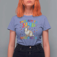I'm Ready To Jump Into Pre-K T Shirt For Women Back To School Rabbit Heart - Wonder Print Shop