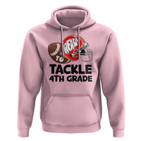 Ready To Tackle 4th Grade Hoodie Back To School Football Helmet - Wonder Print Shop