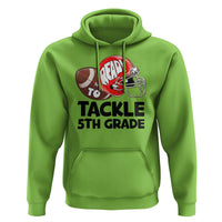 Ready To Tackle 5th Grade Hoodie Back To School Football Helmet - Wonder Print Shop