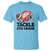 Ready To Tackle 5th Grade T Shirt Back To School Football Helmet - Wonder Print Shop