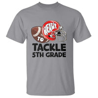 Ready To Tackle 5th Grade T Shirt Back To School Football Helmet - Wonder Print Shop