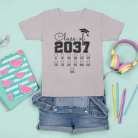 Class of 2037 T Shirt For Kid Grow With Me Pre-k To 12th Grade Handprint Mortarboard - Wonder Print Shop