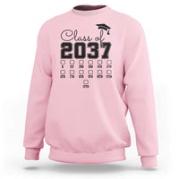 Class of 2037 Sweatshirt Grow With Me Pre-k To 12th Grade Handprint Mortarboard - Wonder Print Shop