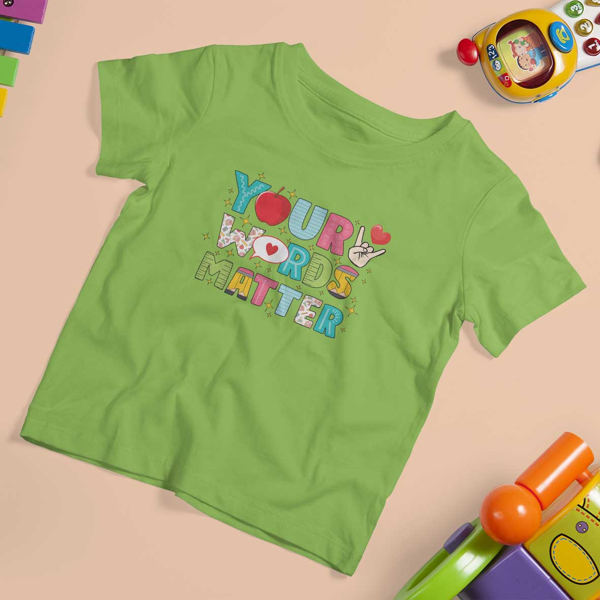 Special Education Teacher T Shirt For Kid Your Words Matter Speech Therapy Heart Pencil - Wonder Print Shop