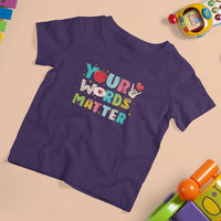 Special Education Teacher T Shirt For Kid Your Words Matter Speech Therapy Heart Pencil - Wonder Print Shop