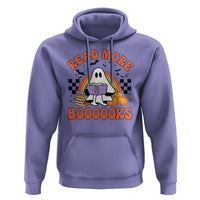 Halloween Teacher Hoodie Read More Books Cute Ghost Reading Pumpkin - Wonder Print Shop
