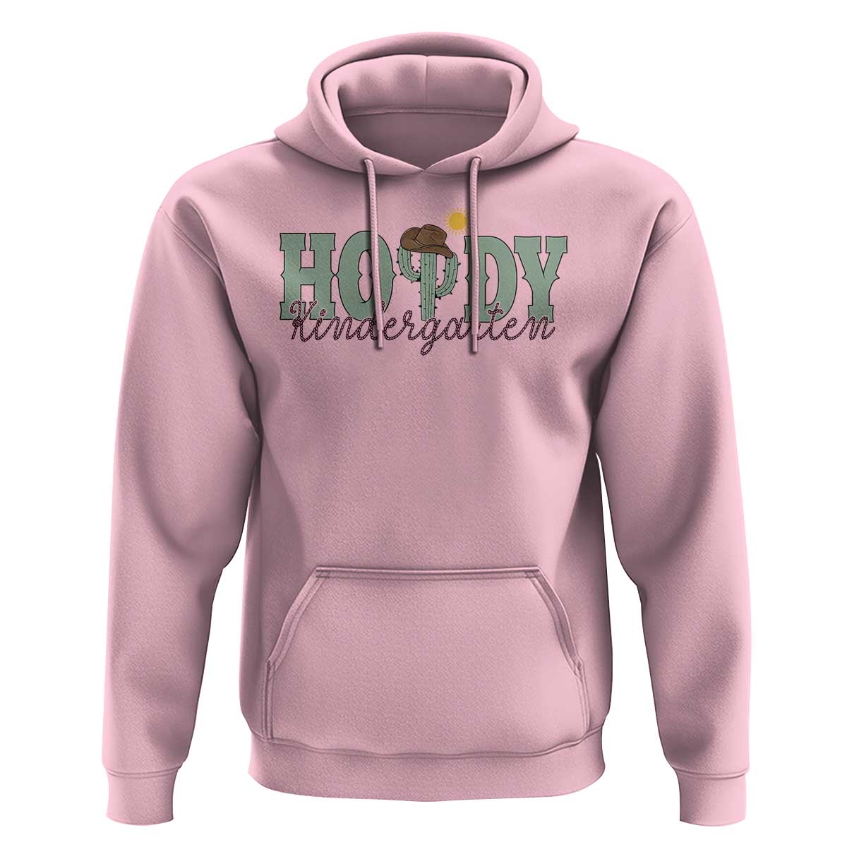 Howdy Kindergarten Teacher Hoodie Rodeo Country Western Cactus Cowboy - Wonder Print Shop