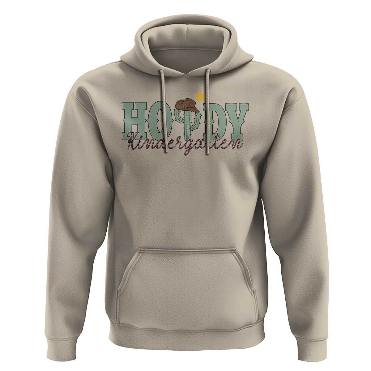 Howdy Kindergarten Teacher Hoodie Rodeo Country Western Cactus Cowboy - Wonder Print Shop